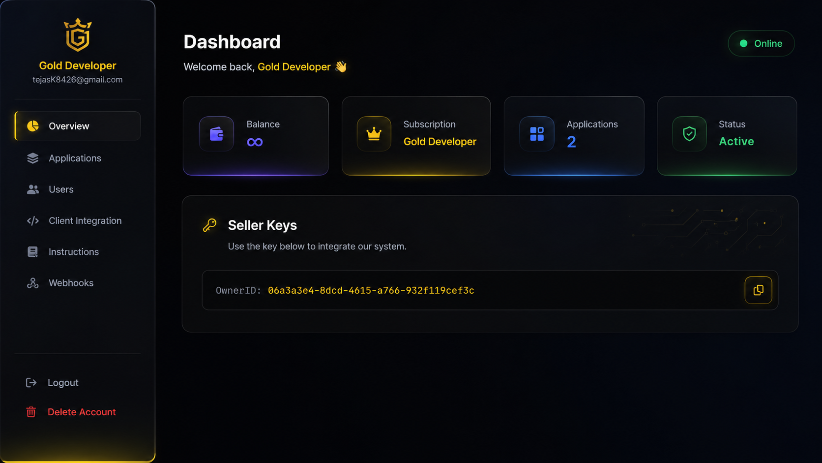 SaaS Dashboard